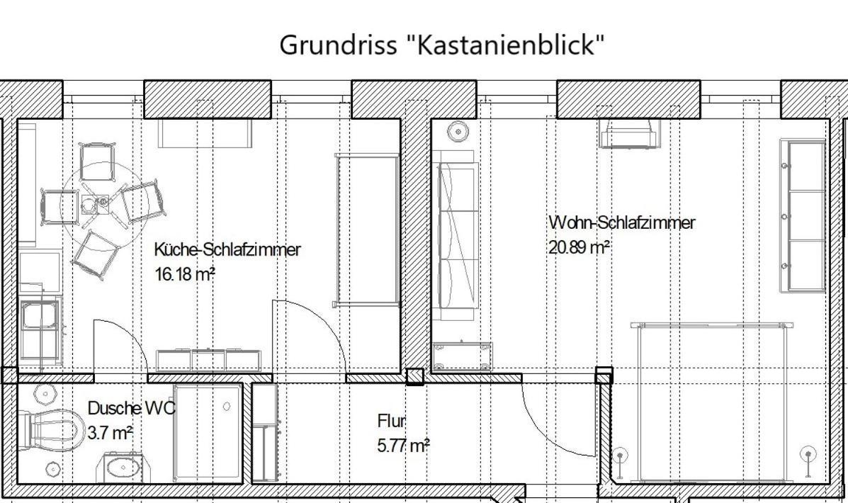 Ferienwohnung Kastanienblick Oder Parkblick, Oder Unser Radlerzimmer! Ziethen  المظهر الخارجي الصورة
